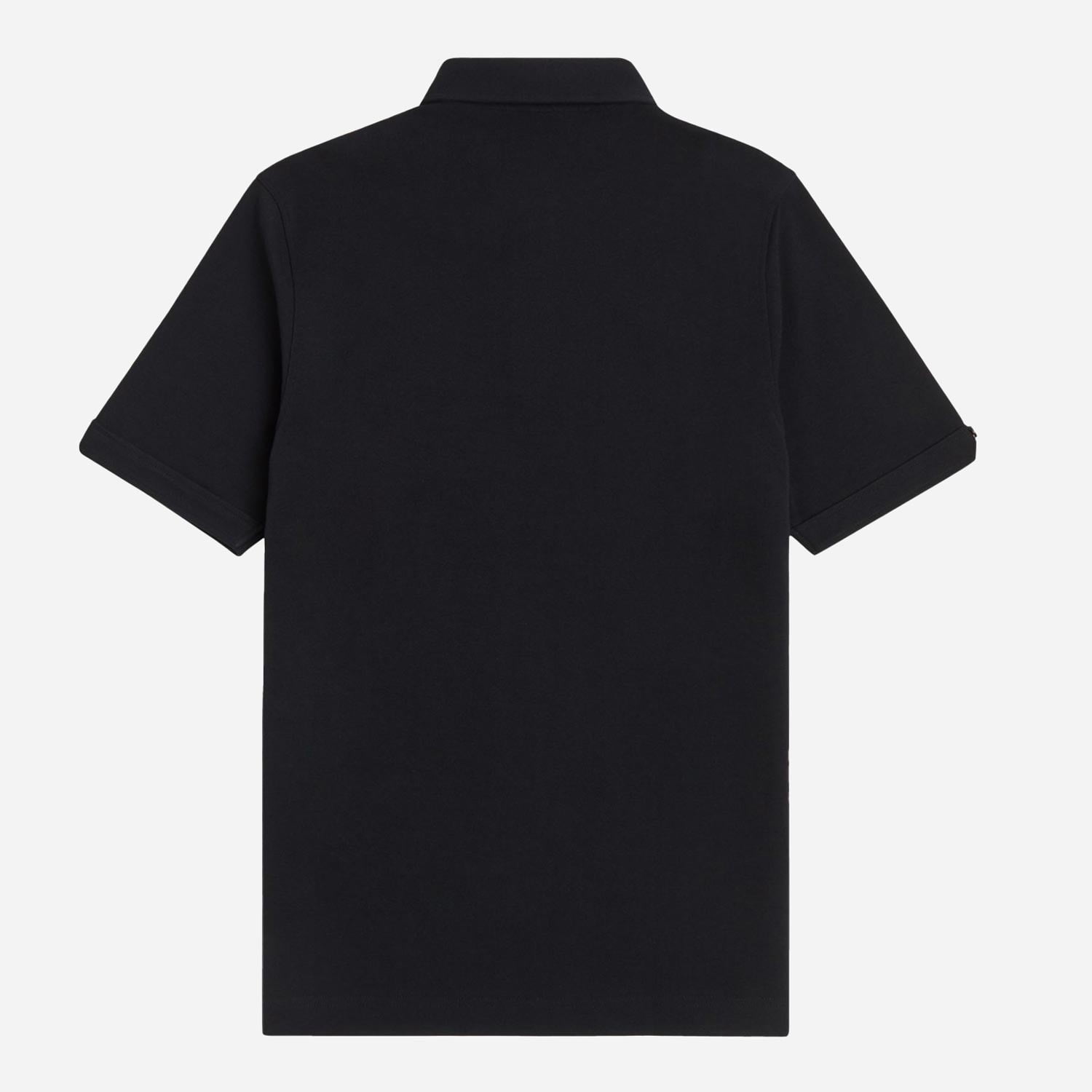 Fred Perry Button Down Collar Regular Fit Short Sleeve Polo - Black