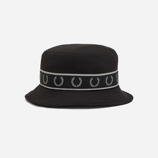 Fred Perry Contrast Tricot Bucket Hat - Black