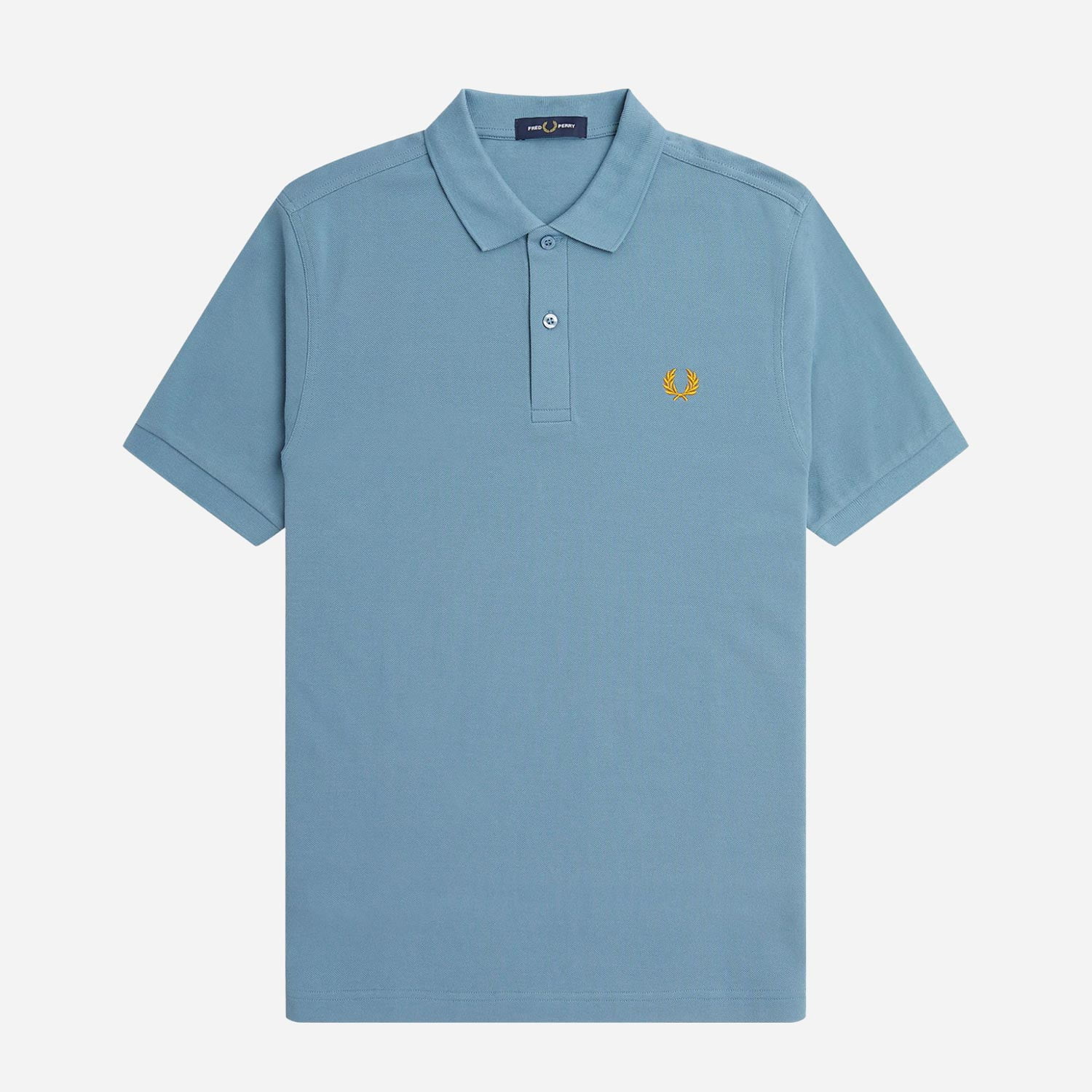 Fred Perry Plain Regular Fit Short Sleeve Polo - Ash Blue