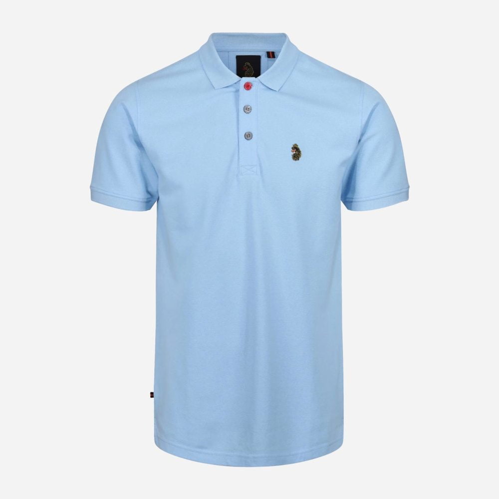 Luke New Mead Sport Core Regular Fit Short Sleeve Polo - Sky Luke New Mead Sport Core Regular Fit Short Sleeve Polo - Sky