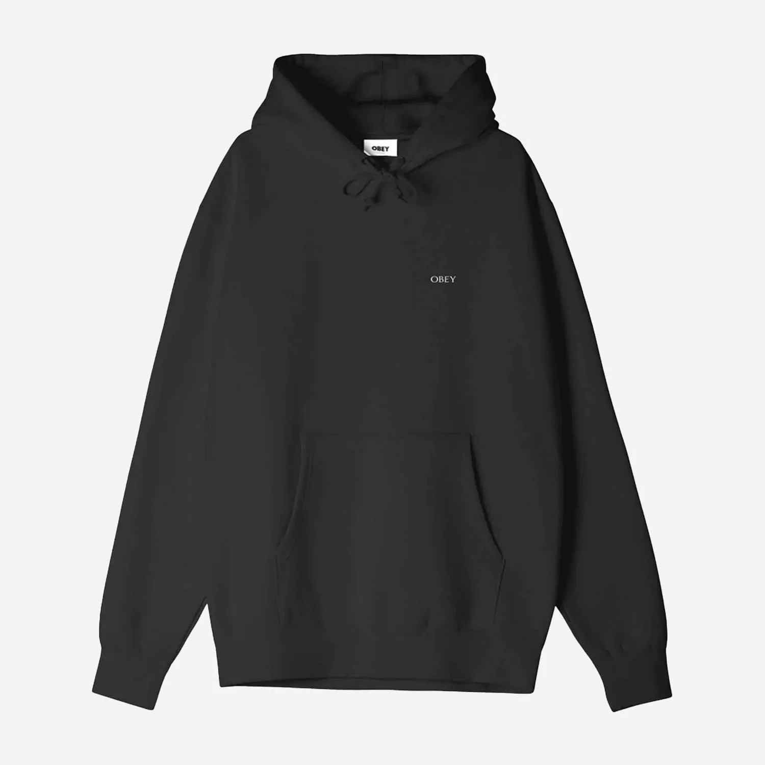 Obey Torn Icon Face Regular Fit Long sleeve Hoodie - Black