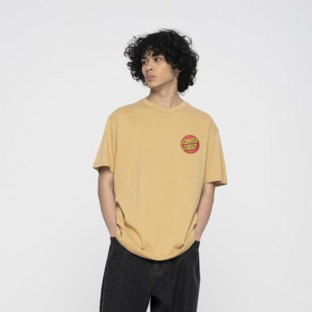 Santa Cruz Classic Dot Chest Regular Fit Short Sleeve Tee - Parchment