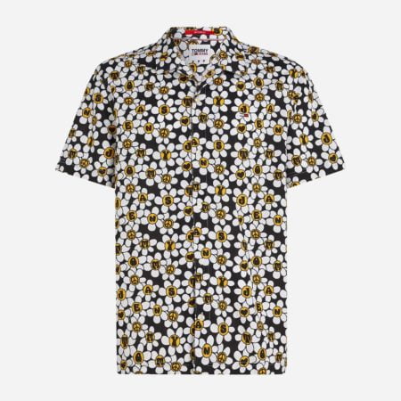 Tommy Jeans NYC Grown Daisy Short Sleeve Shirt - Black Tommy Jeans NYC Grown Daisy Short Sleeve Shirt - Black