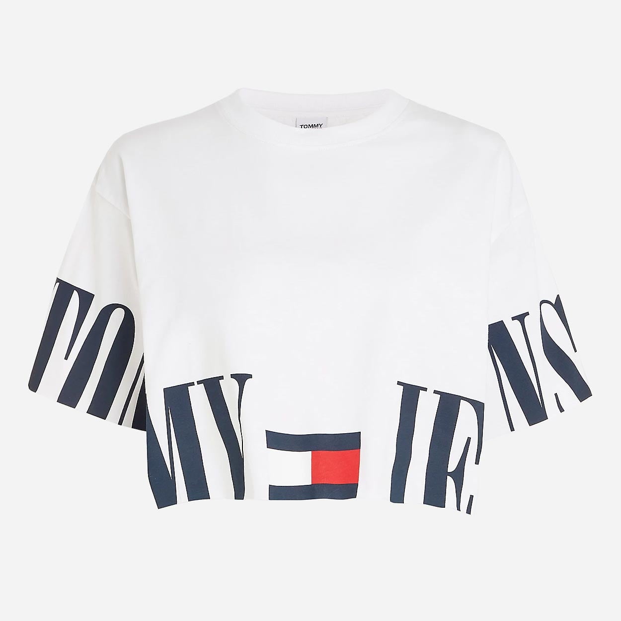 Tommy Jeans Women's Crop Archive 2 Tee - White