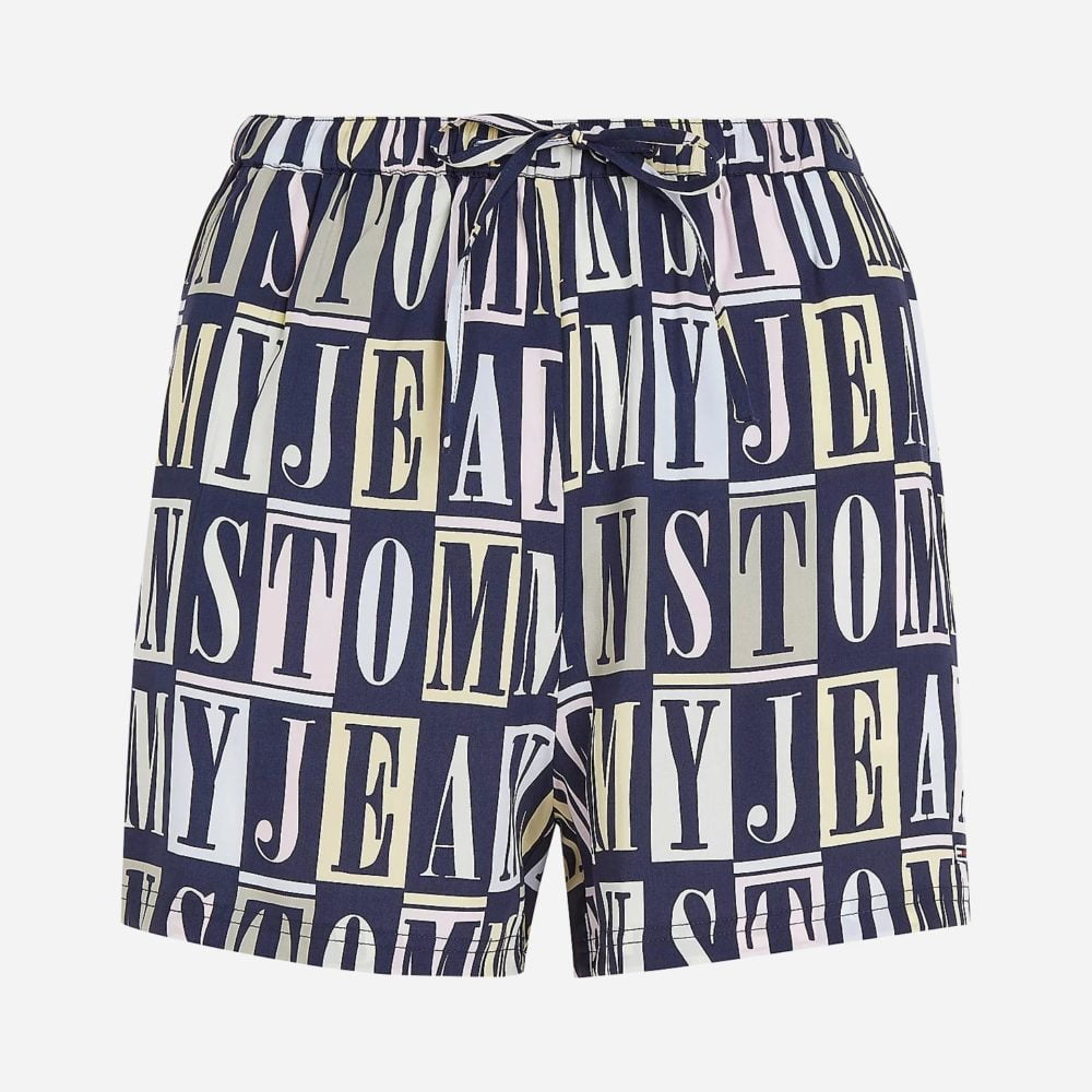 Tommy Jeans Women's Spell Out Short - Dark Spell Out Print