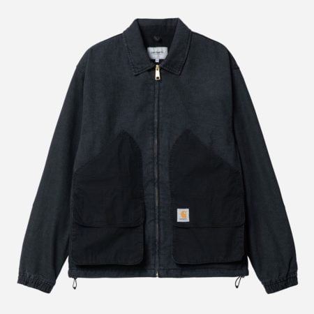 Carhartt WIP Alma Regular Fit Long Sleeve Jacket - Black Stoned Wash Carhartt WIP Alma Regular Fit Long Sleeve Jacket - Black Stoned Wash