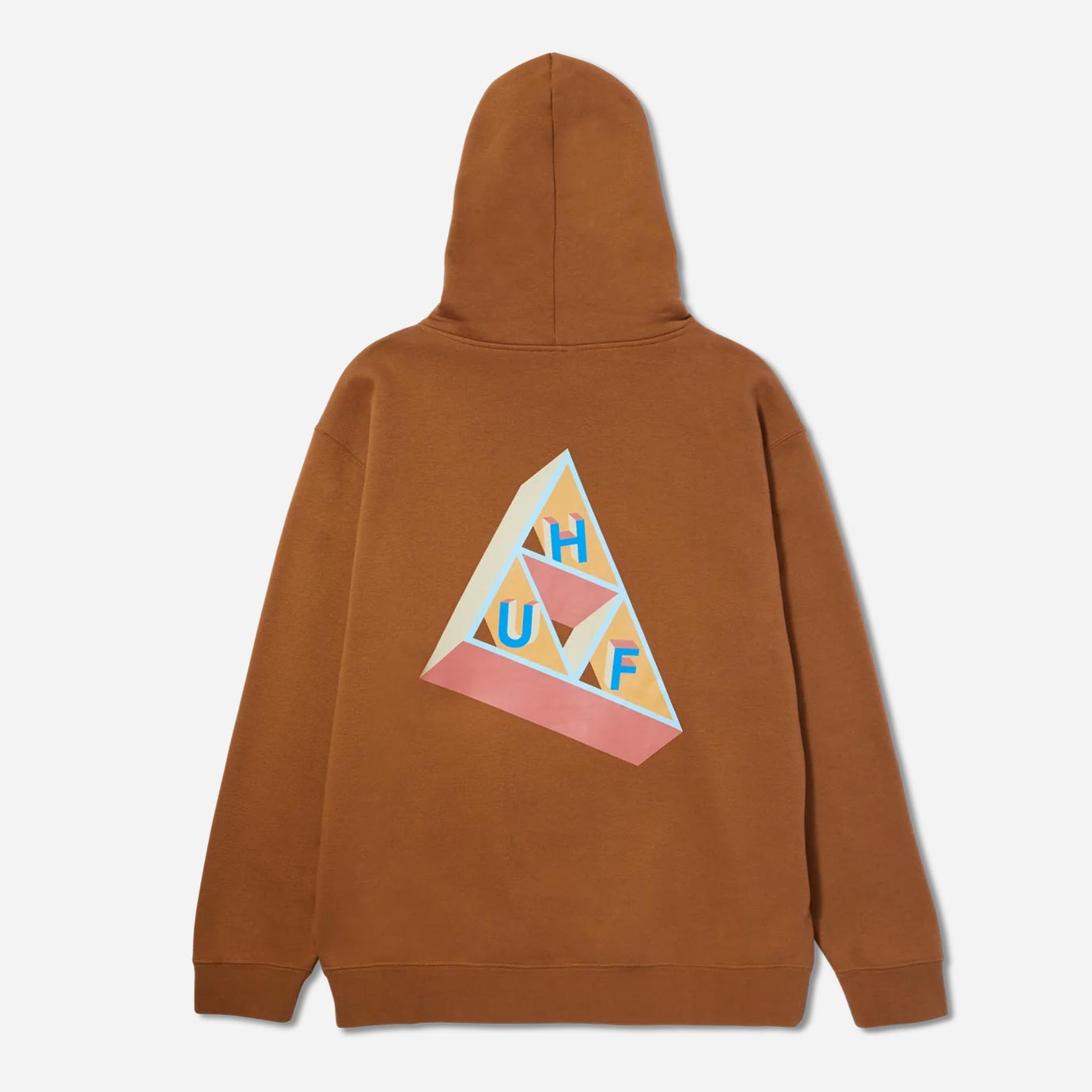 HUF Based Triple Triangle Loose Fit Long Sleeve Hoodie - Rubber