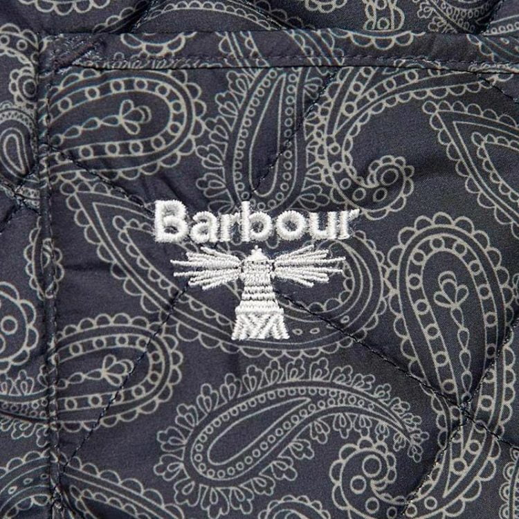 Barbour Beacon Paisley Bedale Wax Jacket - Black