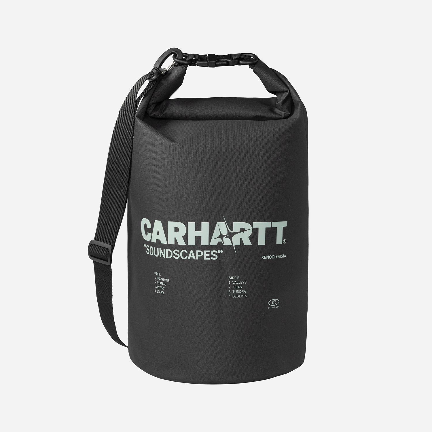 Carhartt WIP Soundscapes Dry Bag - Black/Yucca