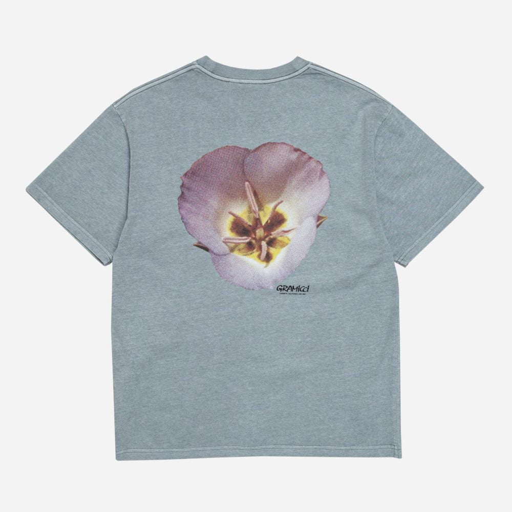 Gramicci Flower Loose Fit Short Sleeve Tee - Smoky Slate Pigment