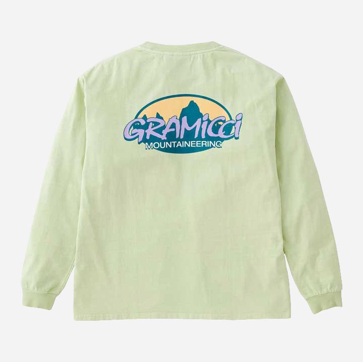 Gramicci Summit Loose Fit Long Sleeve Tee - Smoky Mint Pigment