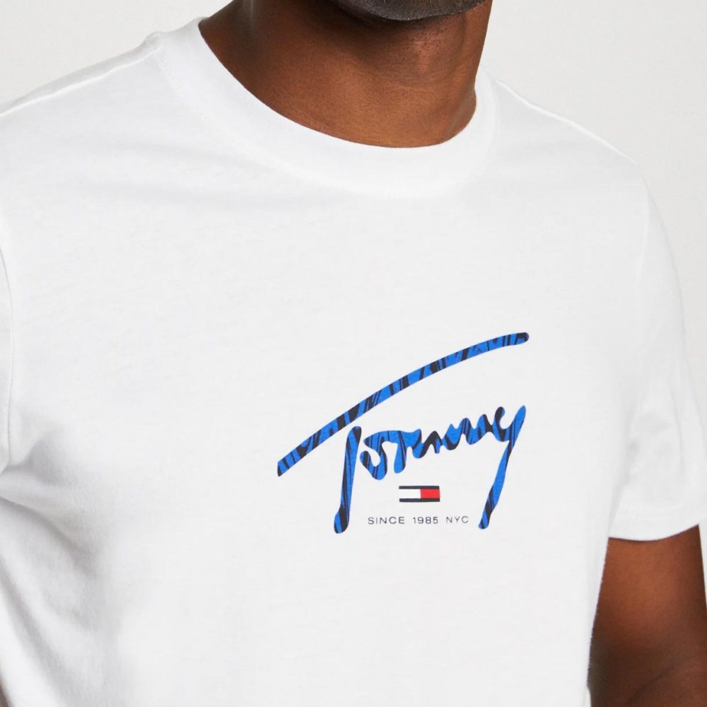 Tommy Jeans Signature Psychedelic Tee - White