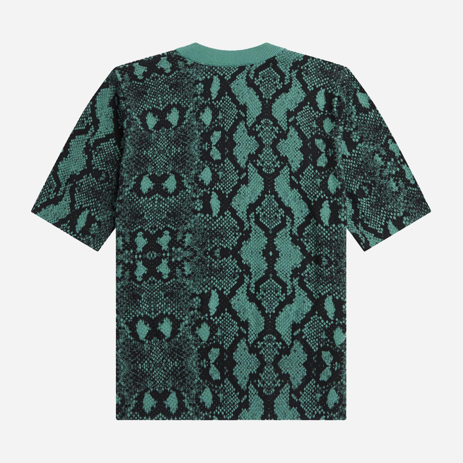 Fred Perry Women's X Amy Winehouse Snake Print Knit - Deep Mint