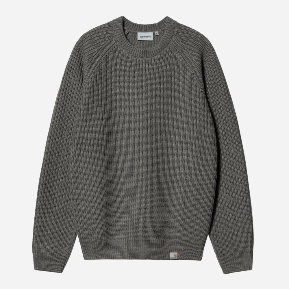 Carhartt WIP Forth Regular Fit Knitted Sweater - Smoke Green