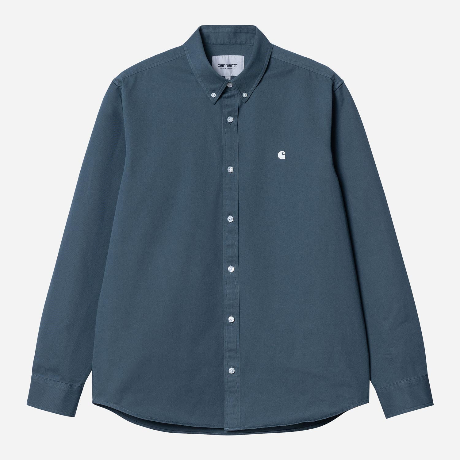 Carhartt WIP Madison Regular Fit Long Sleeve Shirt - Ore/Wax