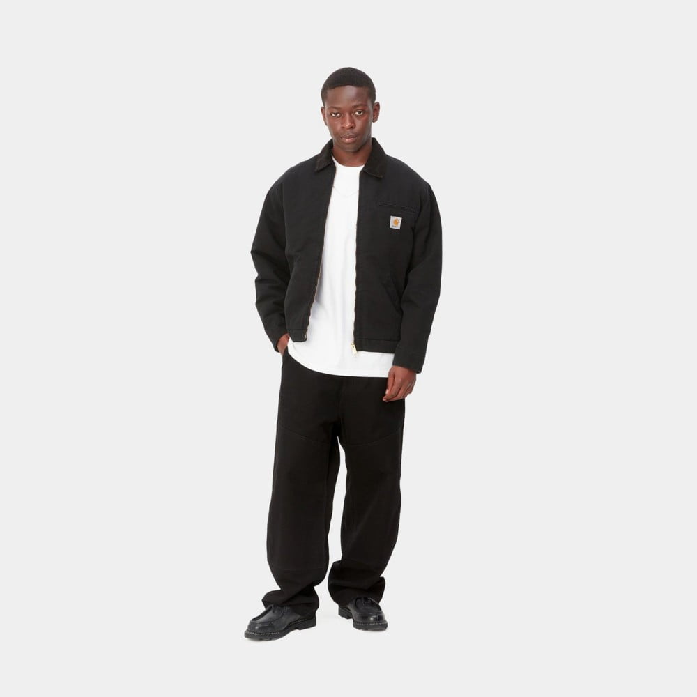 Carhartt WIP OG Detroit Loose Fit Jacket - Black/Black Aged Canvas
