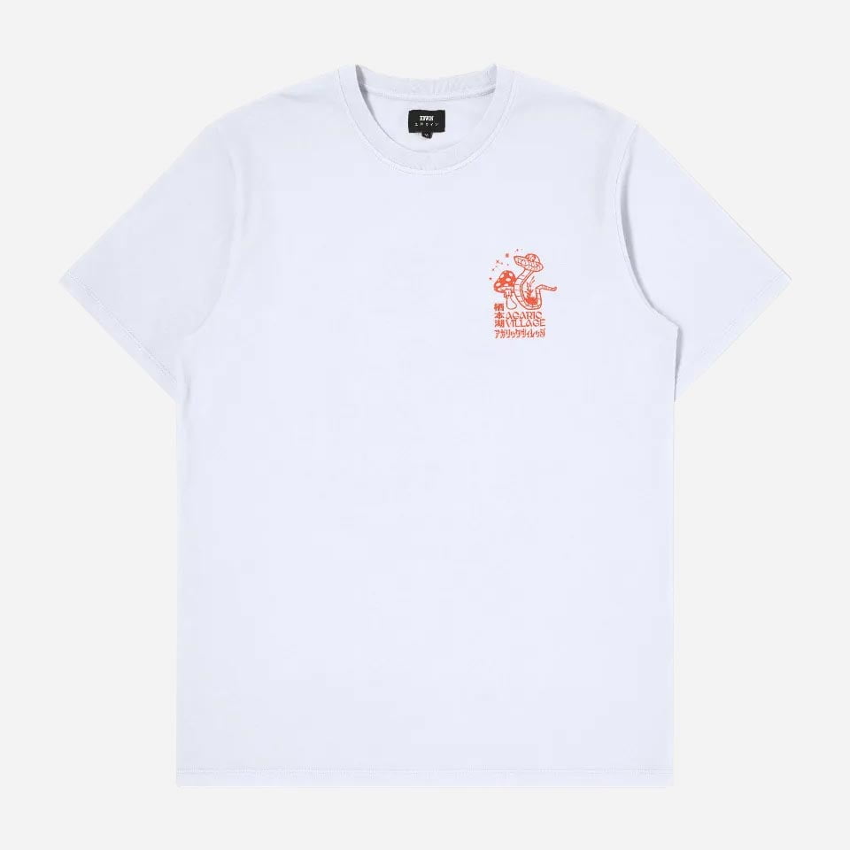 Edwin Agaric Village Loose Fit Short Sleeve Tee - White