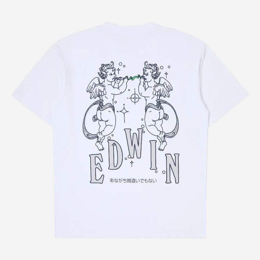 Edwin Angels Loose Fit Short Sleeve Tee - White