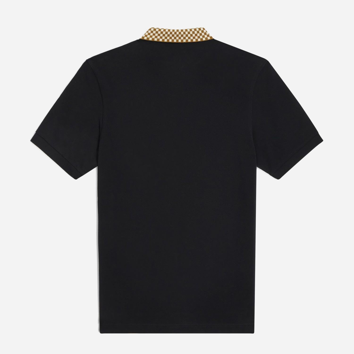 Fred Perry Collar Detail Regular Fit Short Sleeve Polo - Black