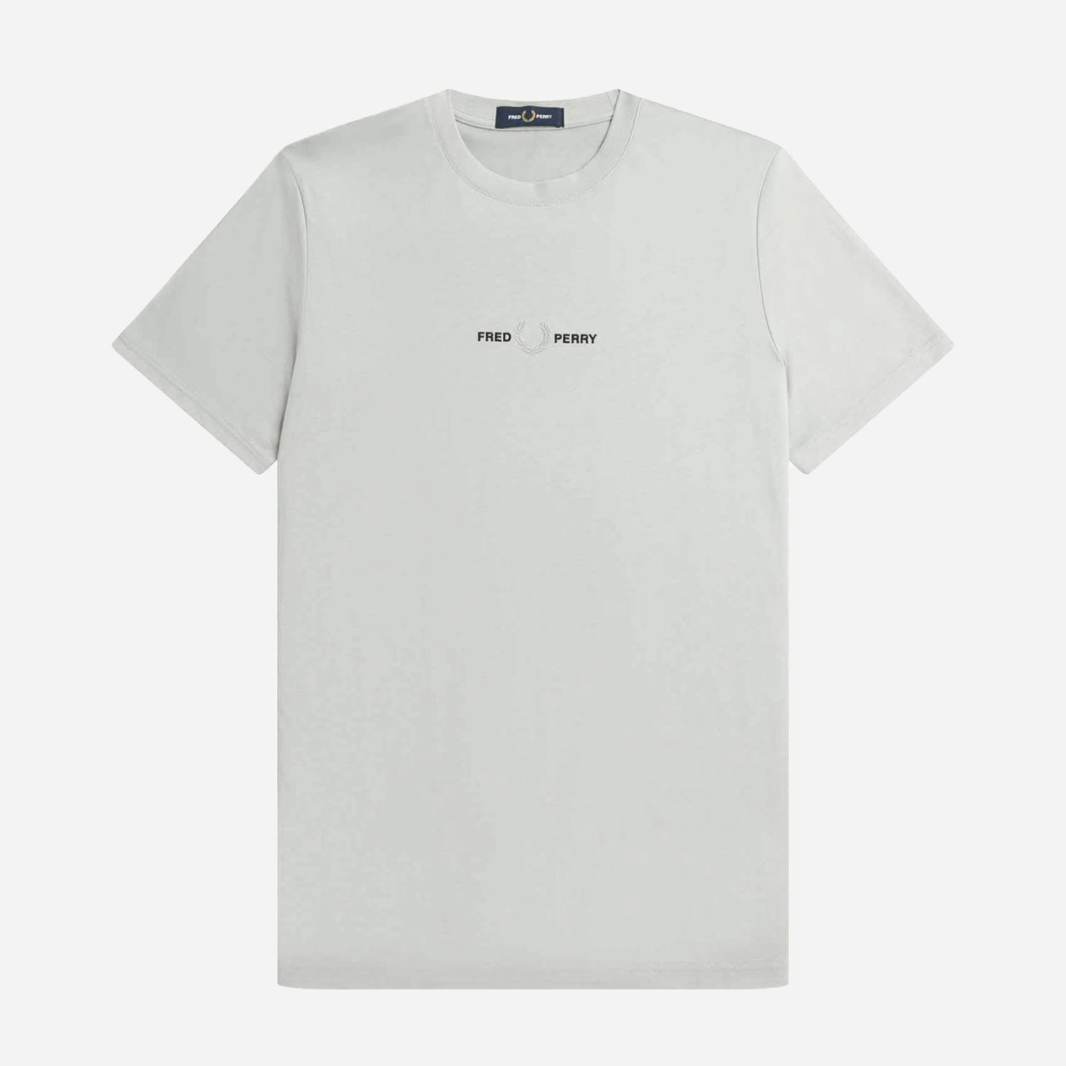 Fred Perry Embroidered Regular Fit Short Sleeve Tee - Limestone