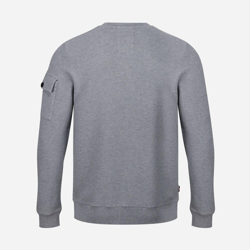 Luke Ribble Valley Regular Fit Long Sleeve Sweatshirt - Mid Mrl Grey