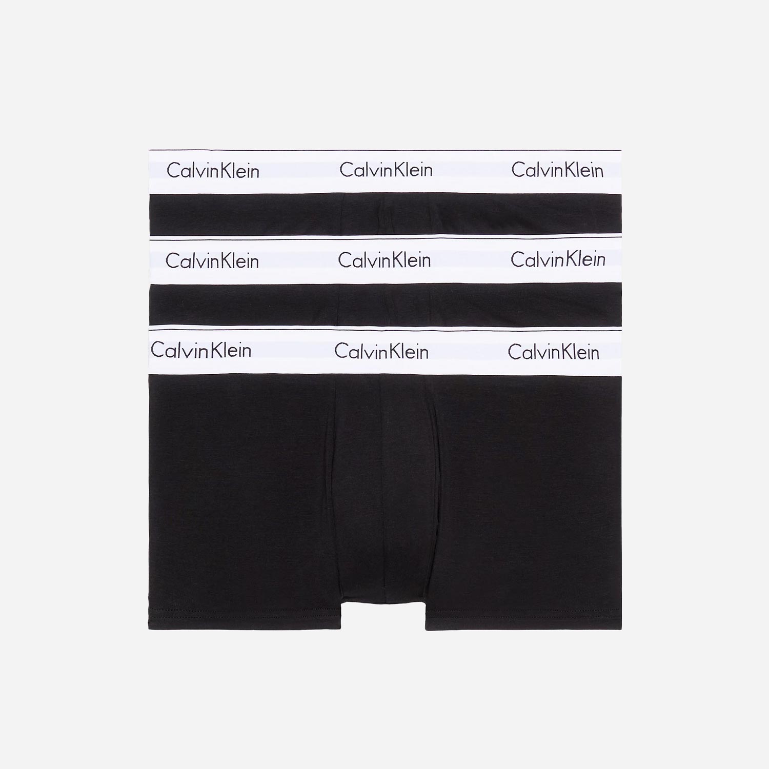 Calvin Klein 3 Pack Low Rise Trunk - Black/Black/Black