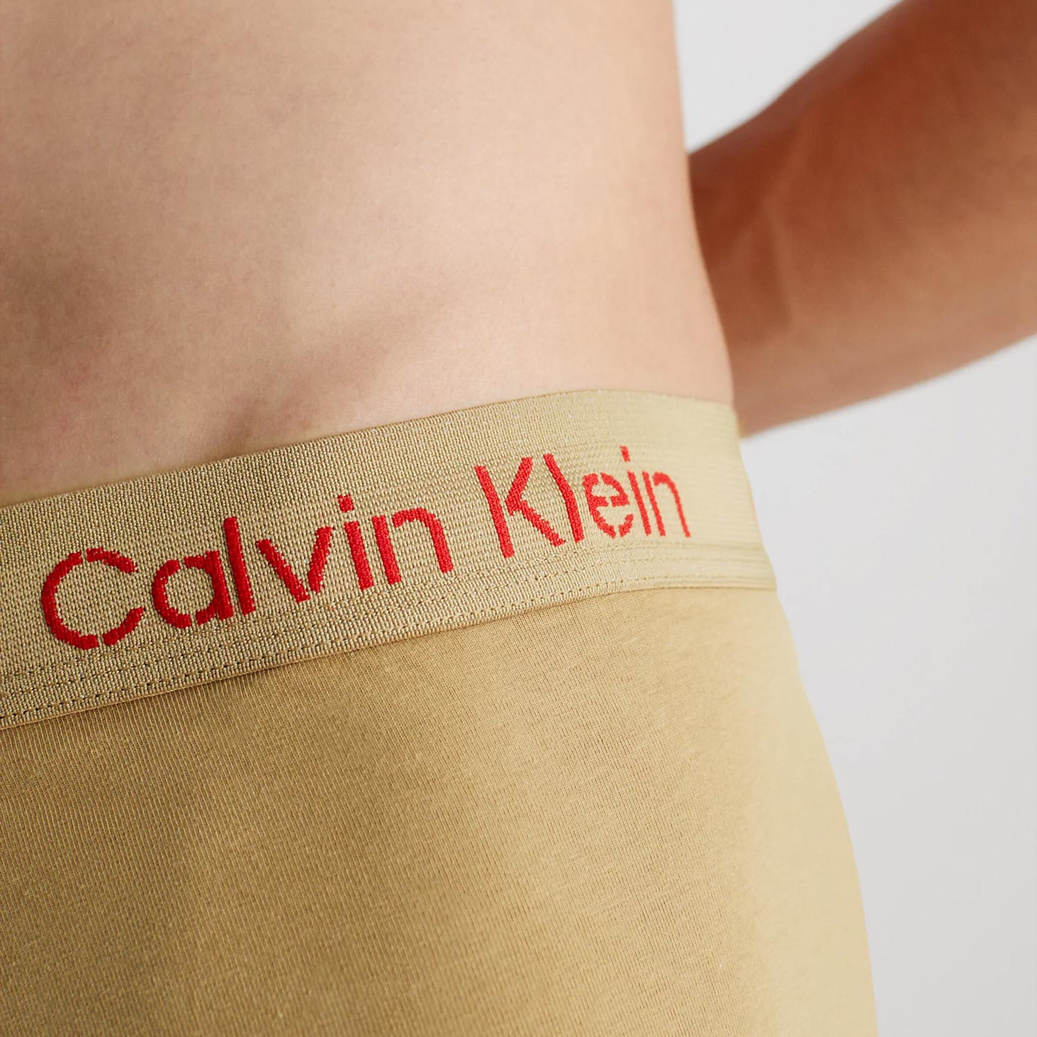 Calvin Klein 3 Pack Low Rise Trunk - Red Clay/Tawny Port/Tigers Eye