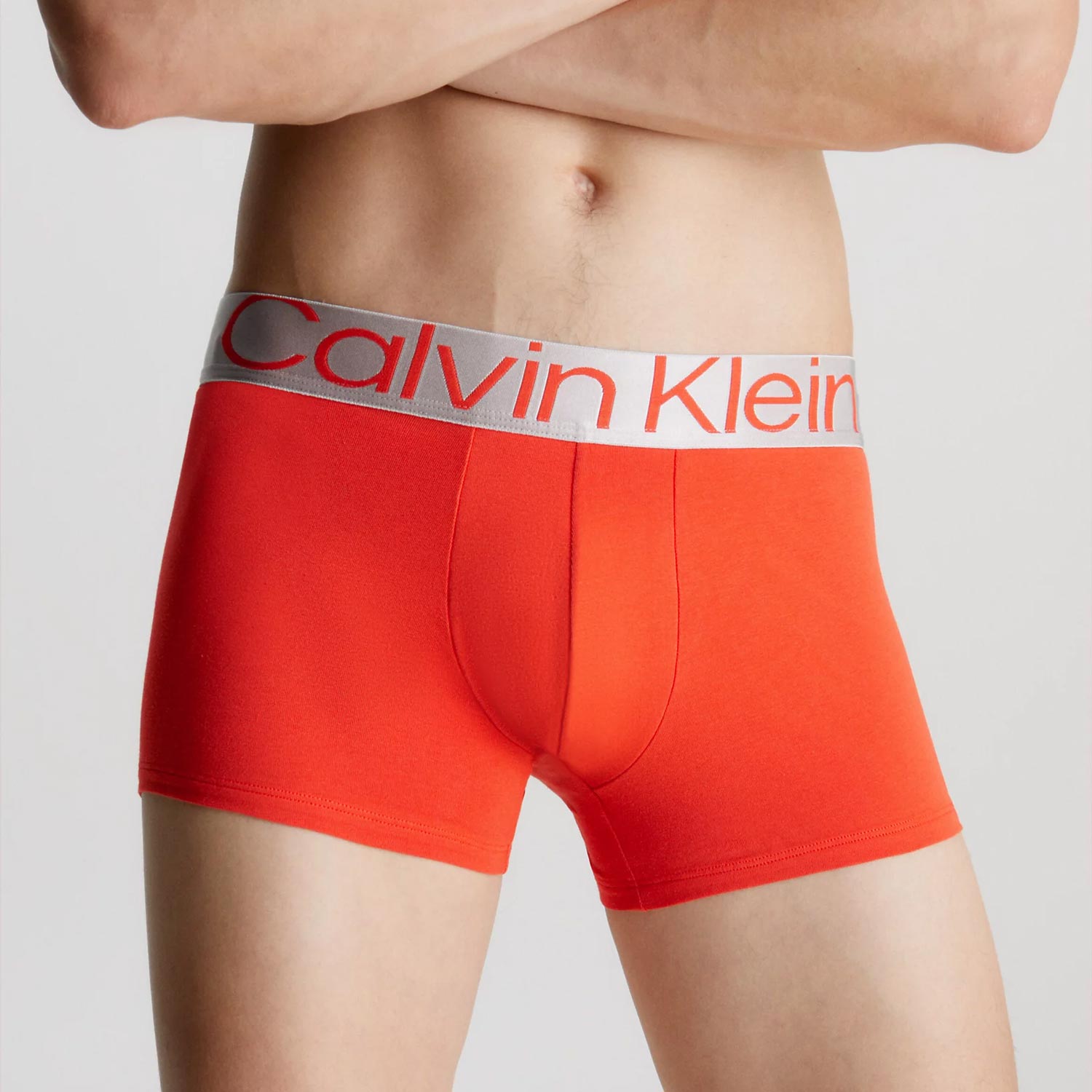 Calvin Klein 3 Pack Trunk - Arctic Ice/Red Clay/Charcoal Grey