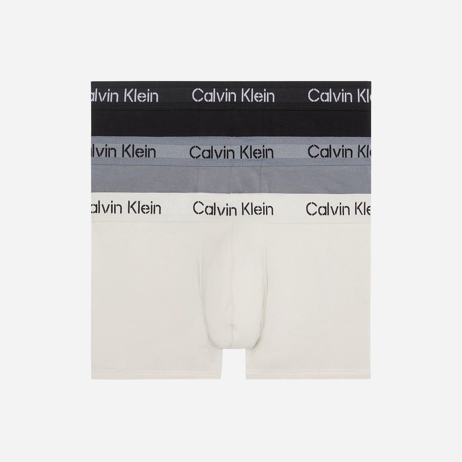 Calvin Klein 3 Pack Trunk - Black/Moonbeam/Shining Amor