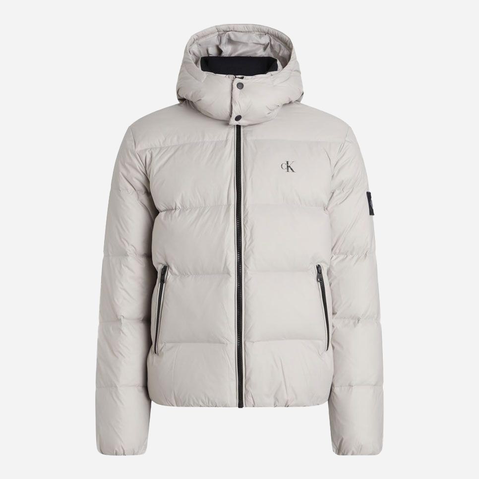 Calvin Klein Essentials Down Long Sleeve Regular Fit Jacket - Porpoise