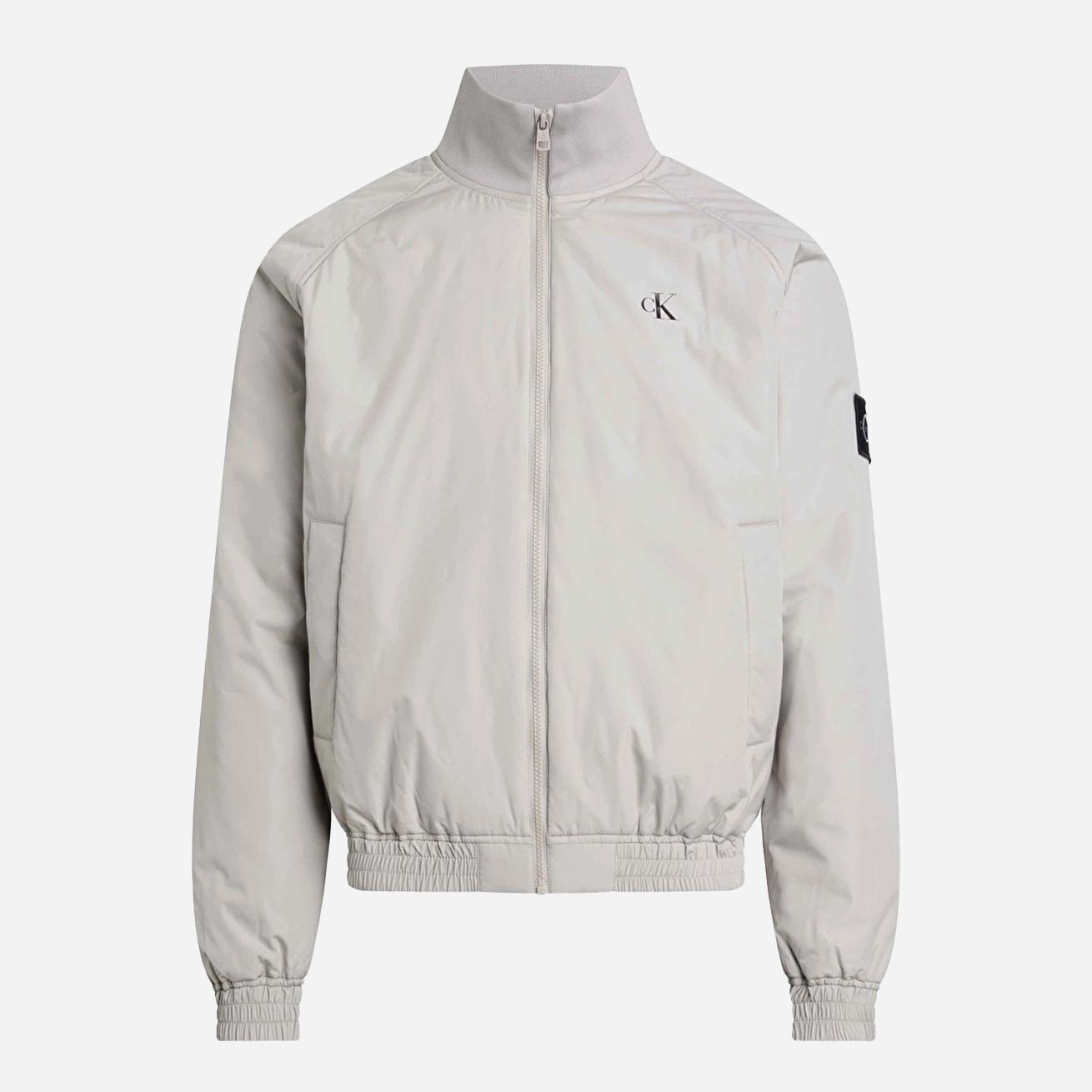 Calvin Klein Padded Harrington Long Sleeve Regular Fit Jacket - Porpoise