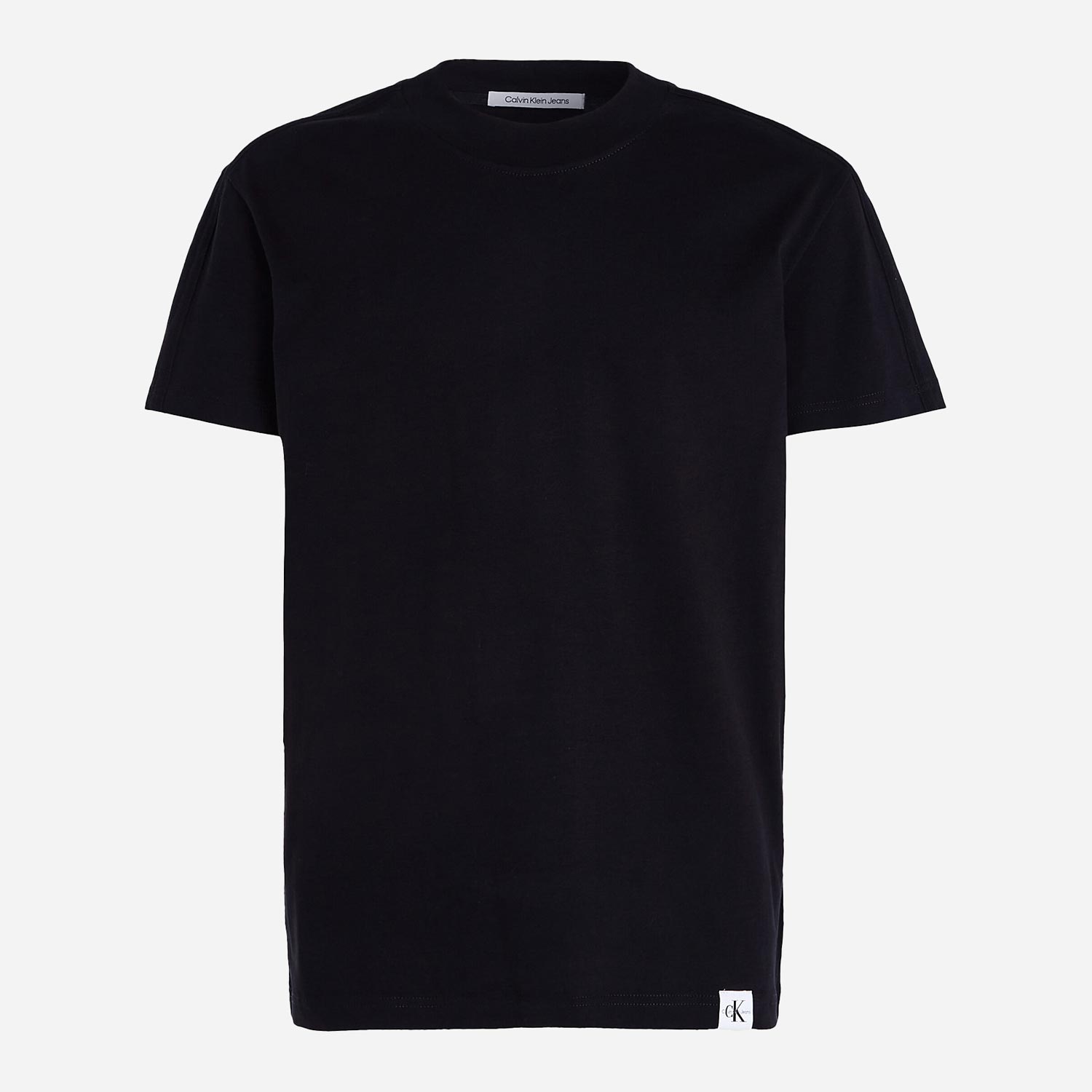 Calvin Klein Woven Tab Short Sleeve Regular Fit Tee - CK Black
