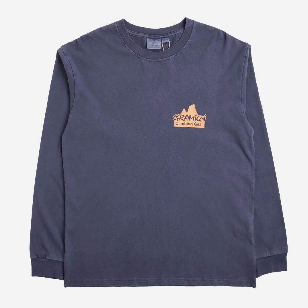 Gramicci Stone Masters Regular Fit Long Sleeve Tee - Navy Pigment