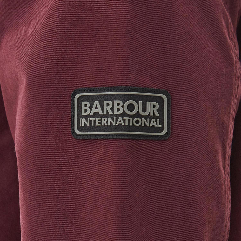 Barbour International Adey Regular Fit Long Sleeve Overshirt - Bordeaux