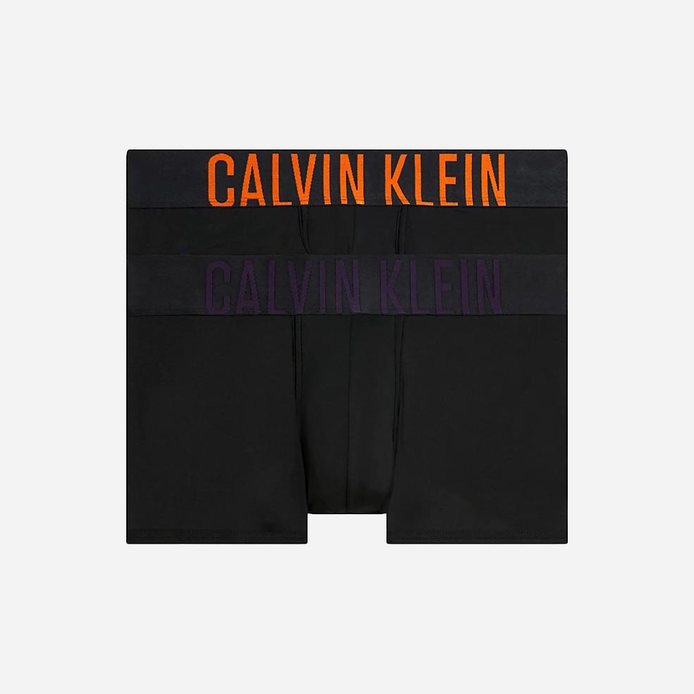 Calvin Klein 2 Pack Low Rise Trunk - Carrot/Mysterioso Logos