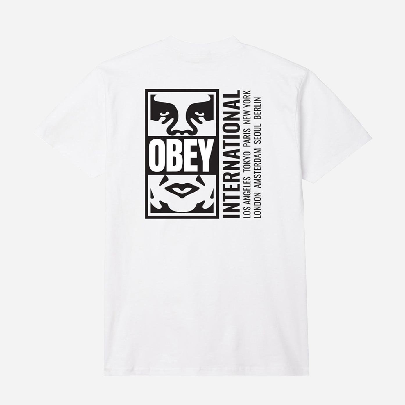 Obey Icon Split Regular Fit Short Sleeve Tee - White