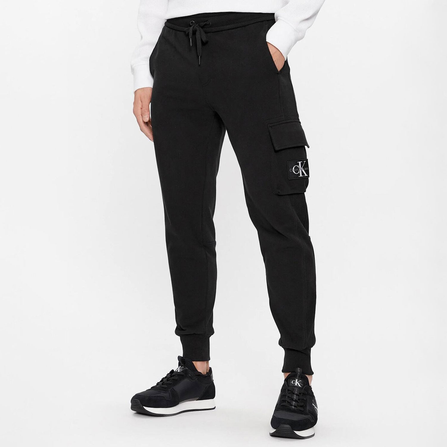 Calvin Klein Badge Regular Fit Pant - CK Black