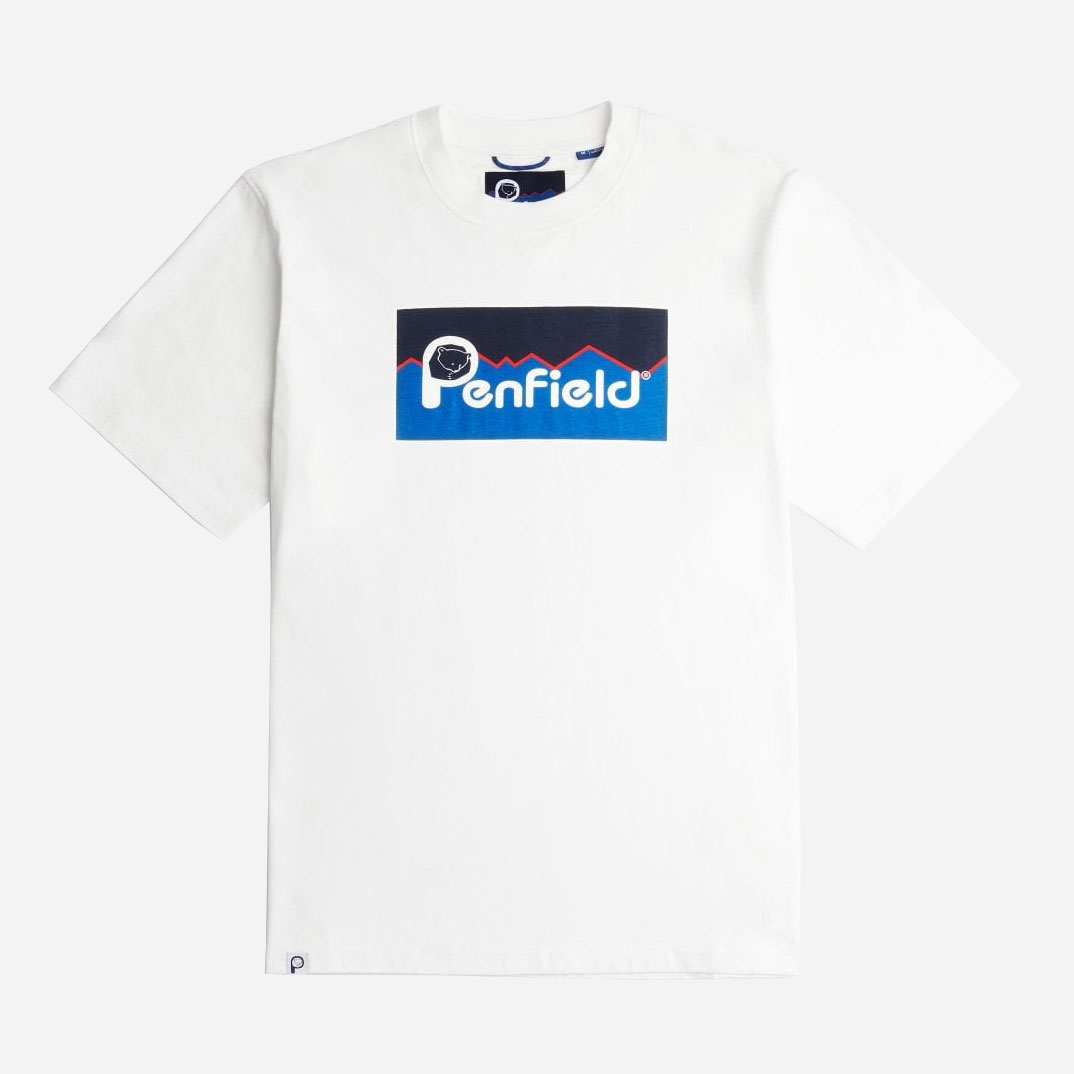 Penfield Original Large Logo Regular Fit Short Sleeve Tee - Bright White