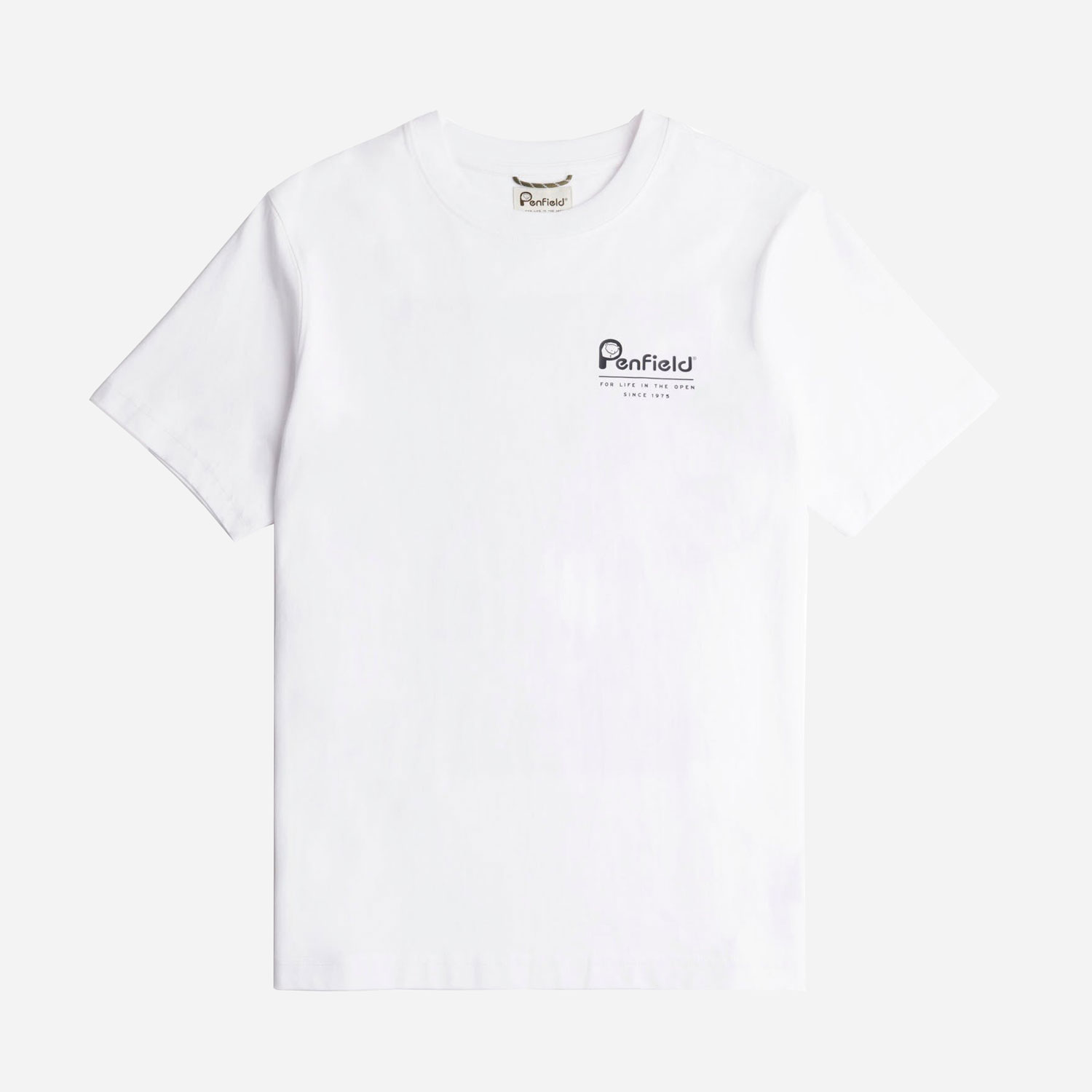 Penfield Valley Back Print Regular Fit Short Sleeve Tee - Bright White