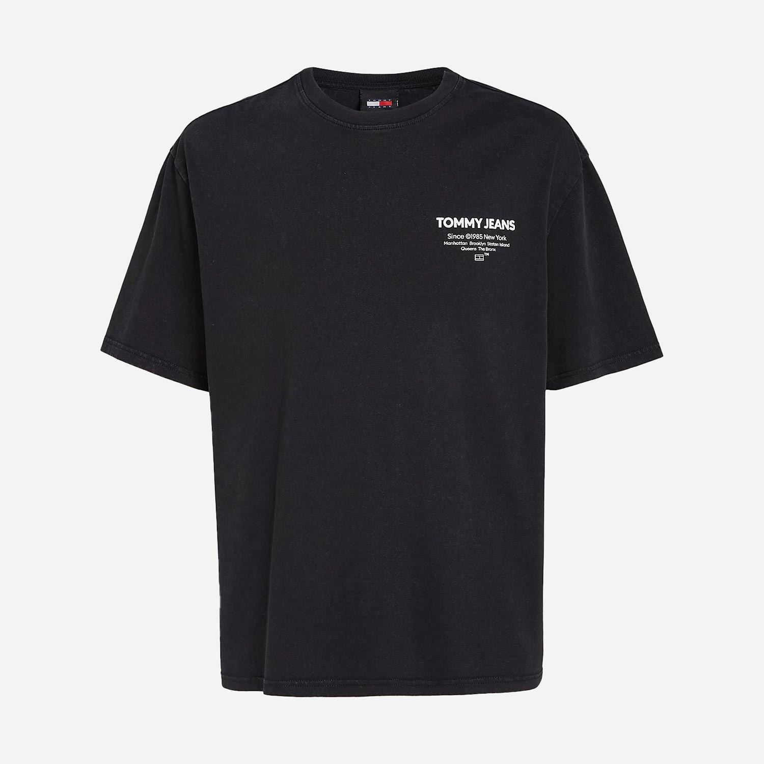 Tommy Jeans Washed Essential Regular Fit Short Sleeve Tee - Black