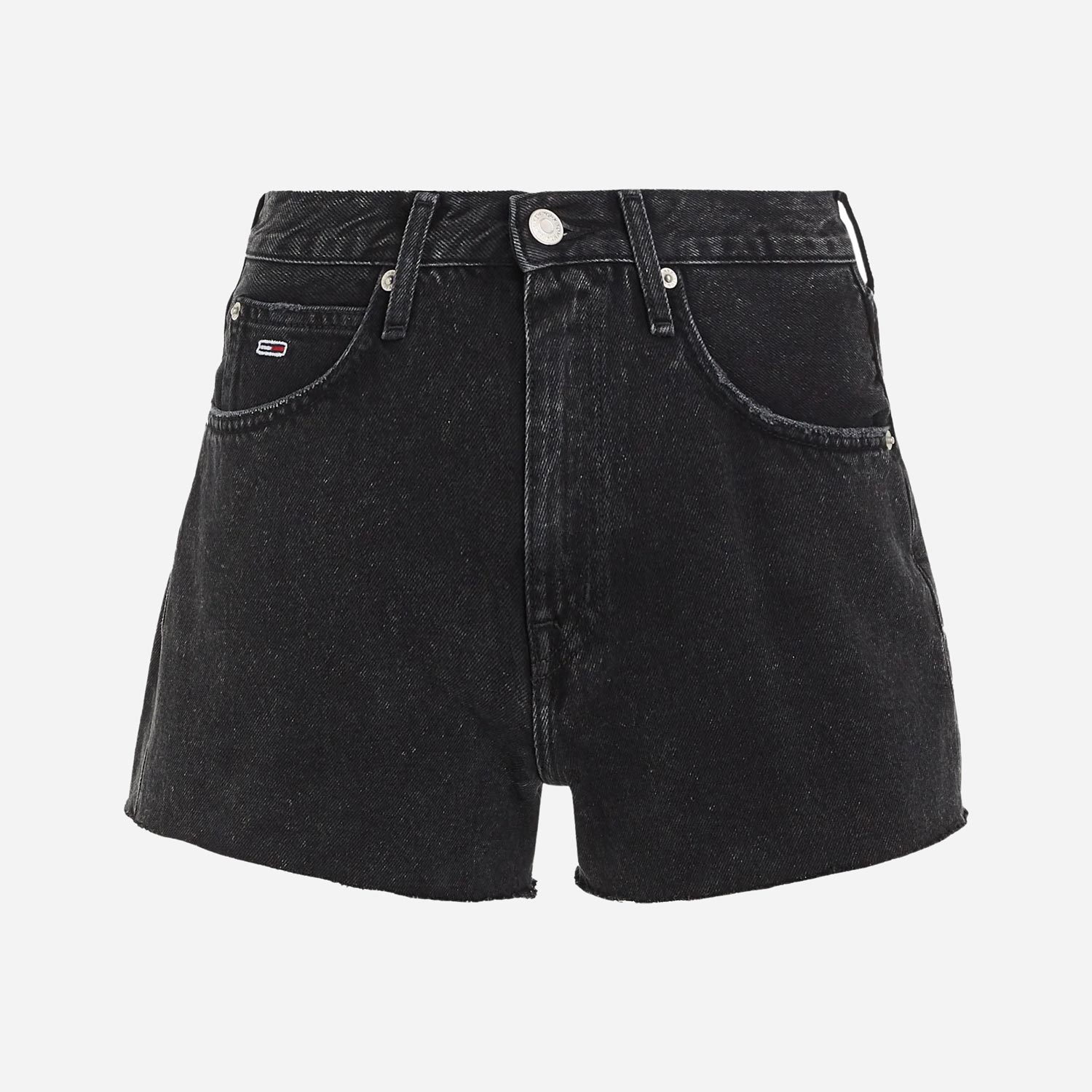 Tommy Jeans Womens Regular Fit Hot Pant Short - Denim Black
