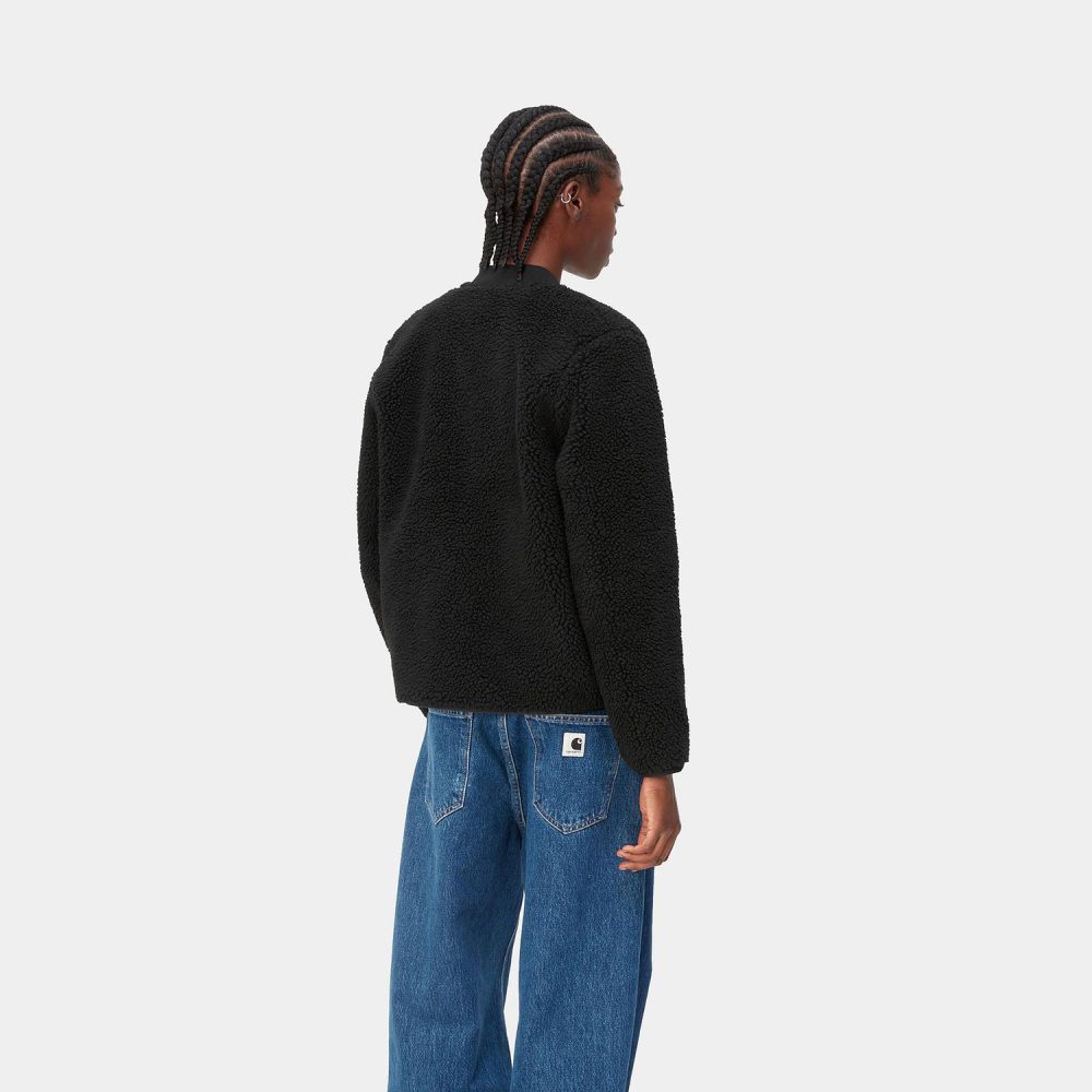 Carhartt WIP Women's Janet Fleece Liner Jacket - Black/Black Carhartt WIP Women's Janet Fleece Liner Jacket - Black/Black