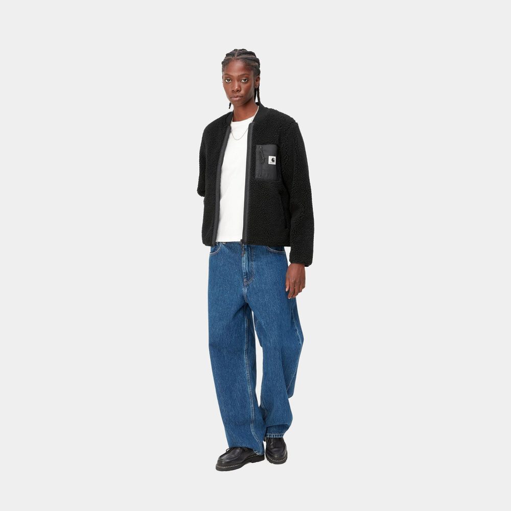 Carhartt WIP Women's Janet Fleece Liner Jacket - Black/Black Carhartt WIP Women's Janet Fleece Liner Jacket - Black/Black