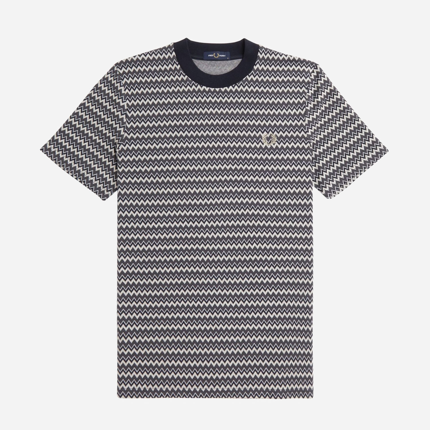 thumbnail image 2 of Beautiful Giant Men's Striped Jacquard Regular Fit T-Shirt - Black Multicolor - Short Sleeve 2 of 4