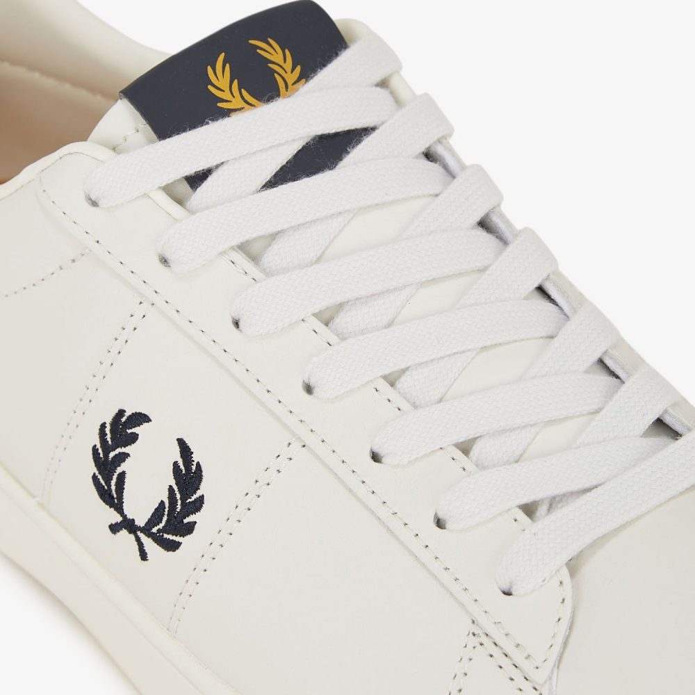 Fred Perry Spencer Leather Shoe - Porcelain