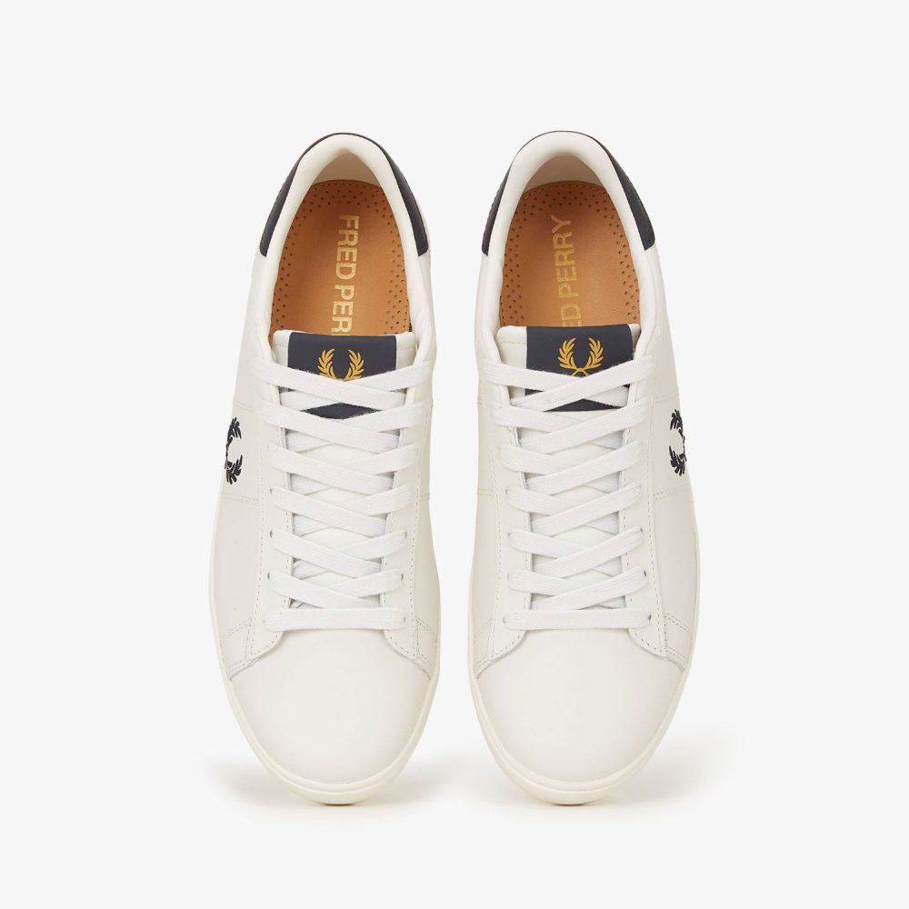 Fred Perry Spencer Leather Shoe - Porcelain