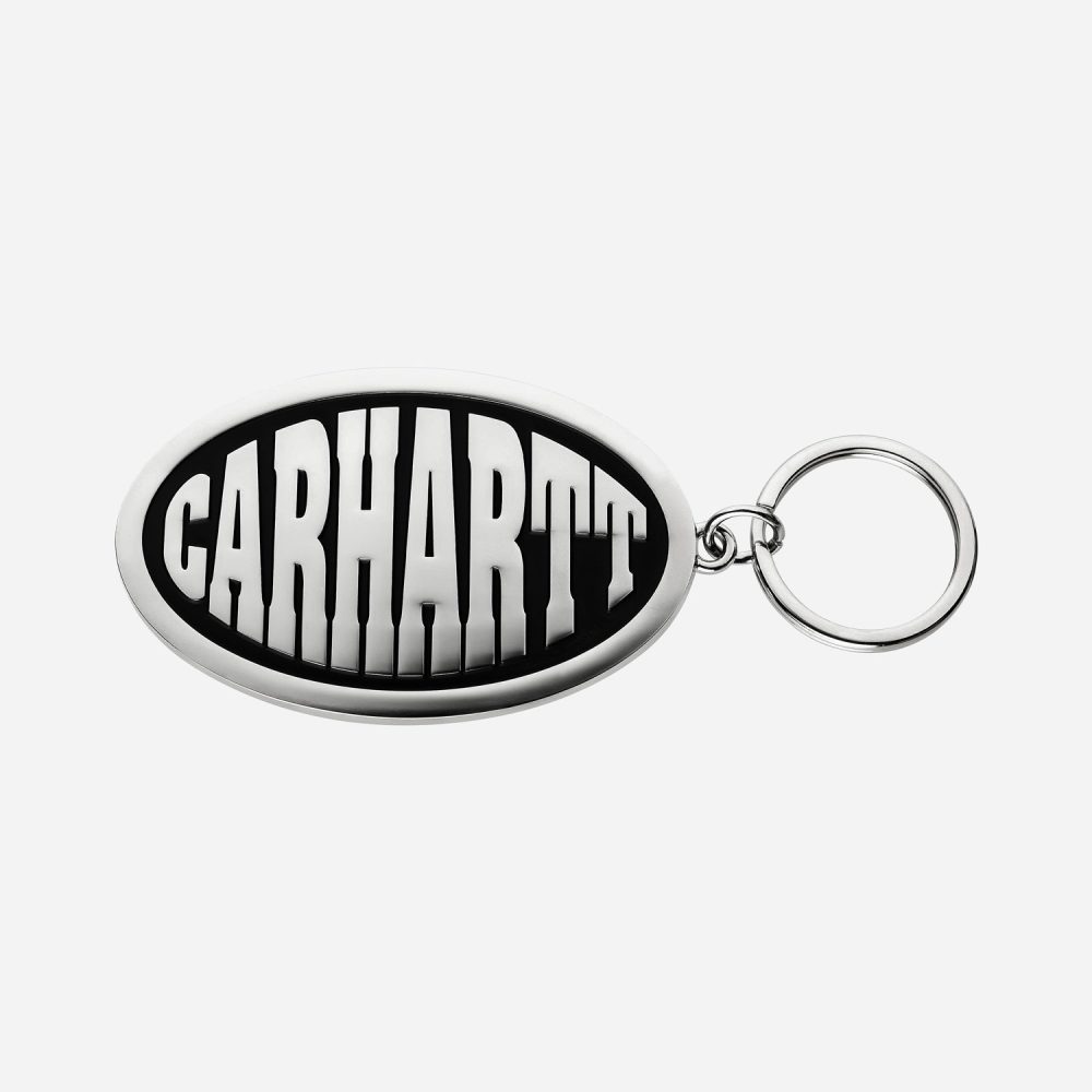 Carhartt WIP Big Time Keychain - Silver