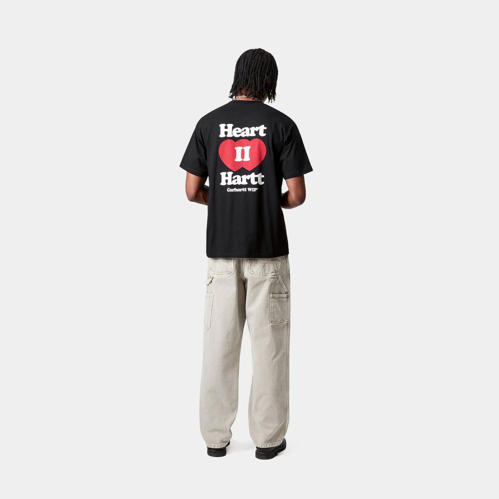 Carhartt WIP Heart II Hartt Tee - Black