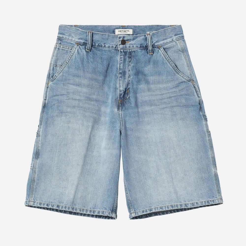 Carhartt WIP Women's Brandon Single Knee Short - Blue Burst/Washed