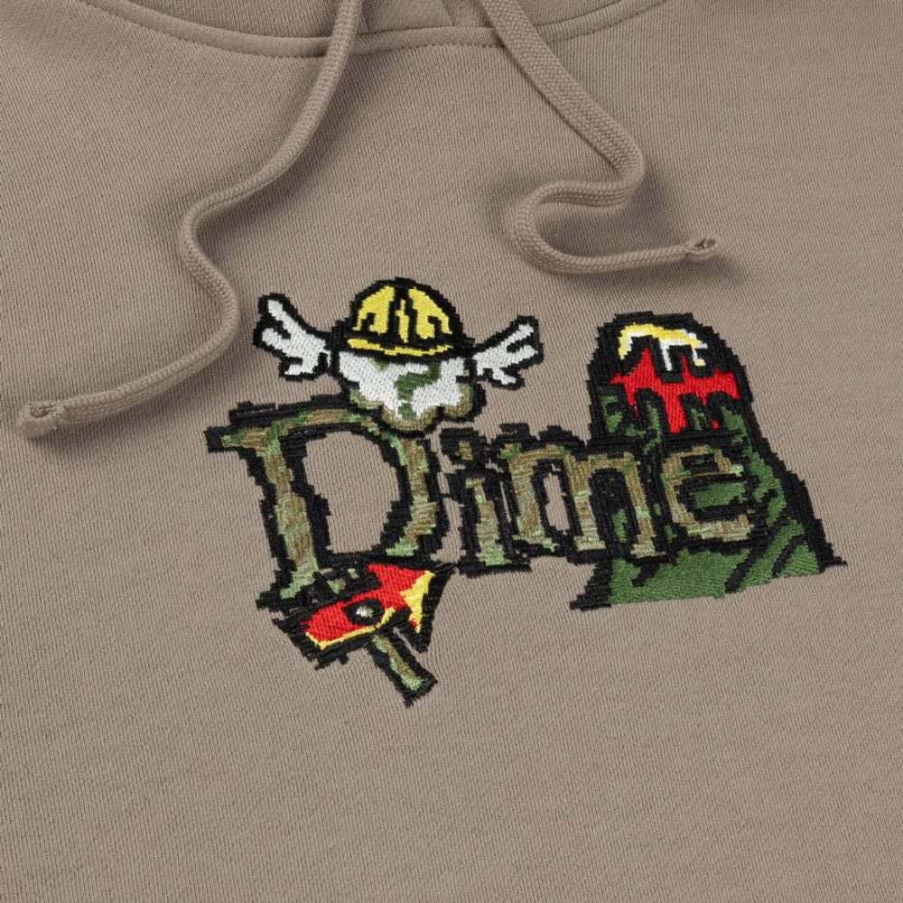 Dime Classic Fuzzy Hoodie - Driftwood